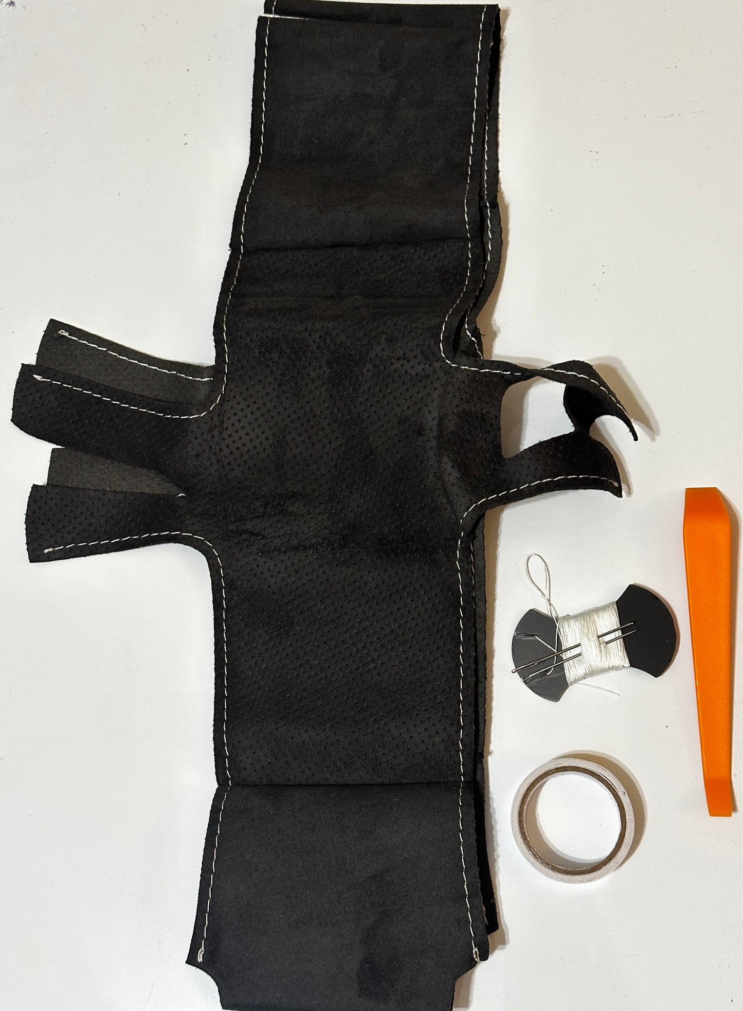 Audi B9 Steering Wheel Hand Stitched Alcantara Kit